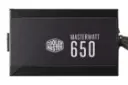 نمای پنل کناری پاور کامپیوتر کولر مستر MasterWatt 650 با توان 650 وات با نمایش لوگو
