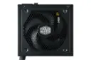 نمای پنل زیر پاور کامپیوتر کولر مستر MasterWatt 750 با توان 750 وات با نمایش فن و لوگو