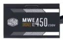 نمای پنل کناری پاور کامپیوتر کولر مستر MWE 450 BRONZE 230V V2 با توان 450 وات با نمایش لوگو