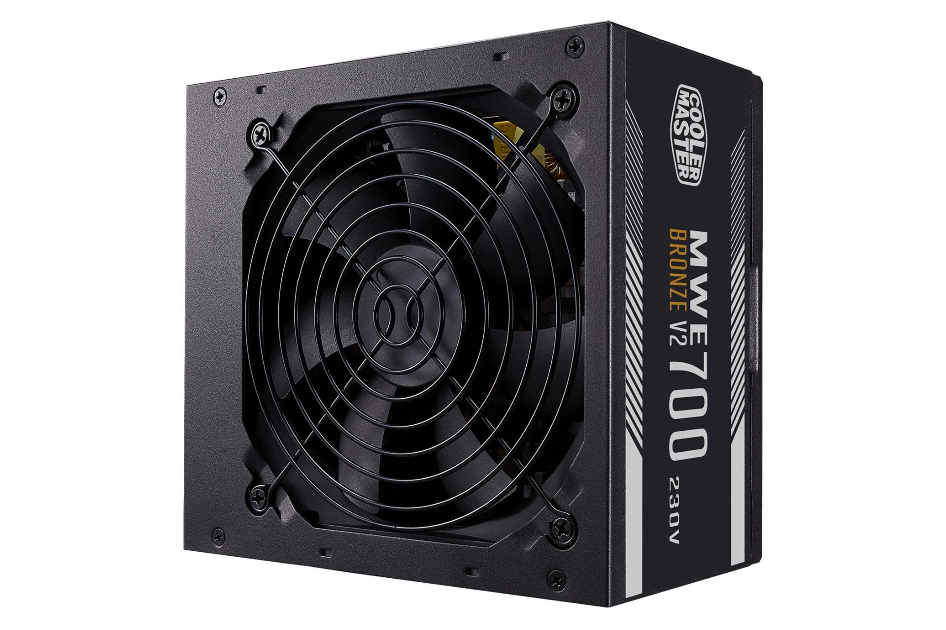 ابعاد و اندازه پاور کامپیوتر کولر مستر MWE 700 BRONZE - V2 230V با توان 700 وات