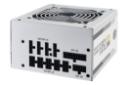 نمای نیمرخ پاور کامپیوتر کولر مستر MWE Gold 750 V2 ATX 3.0 White Edition با توان 750 وات با نمایش اتصالات پنل پشت