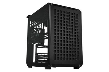 کیس کامپیوتر کولر مستر QUBE 500 FLATPACK BLACK & WHITE EDITION رنگ مشکی
