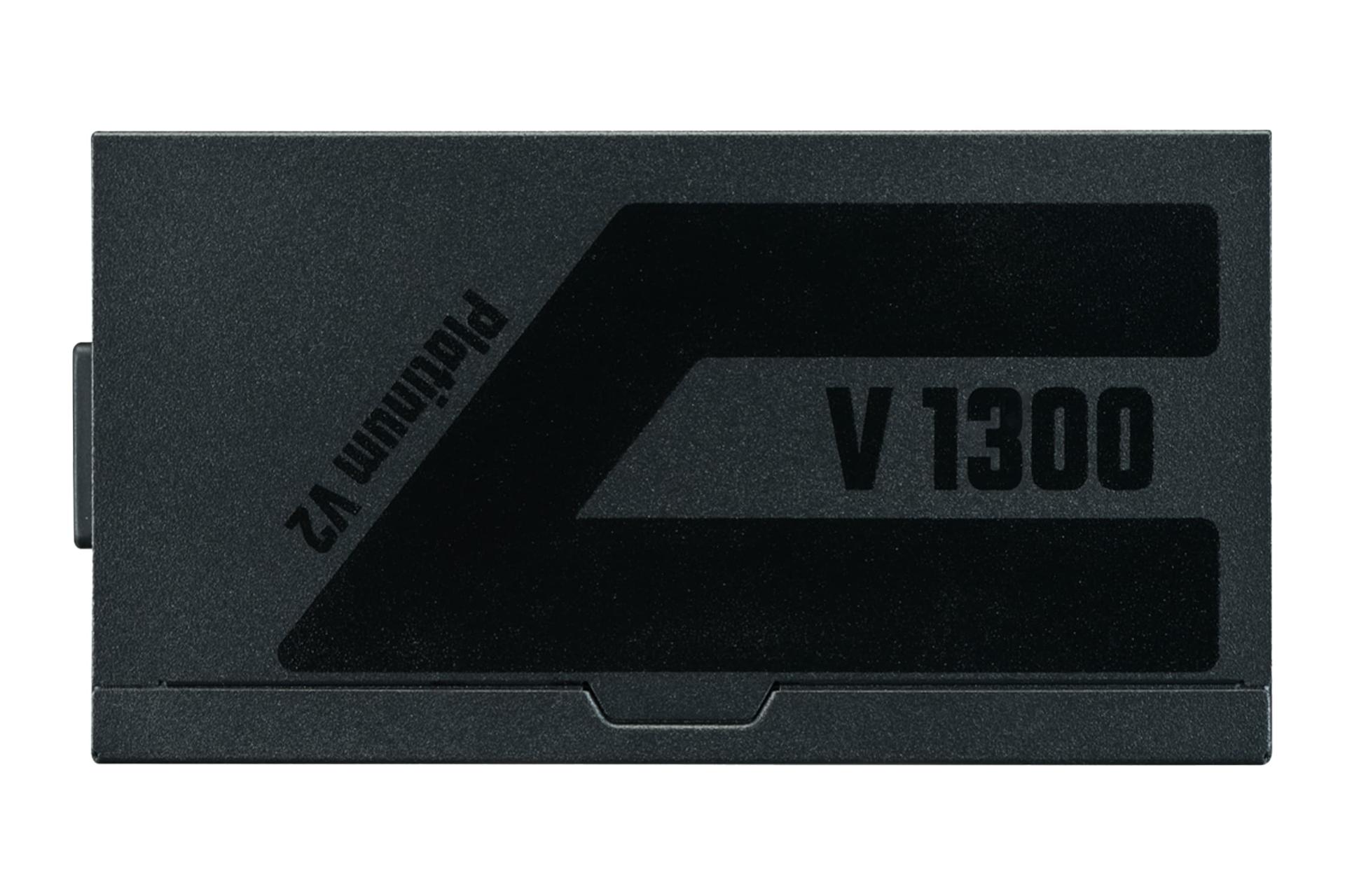 نمای پنل کناری پاور کامپیوتر کولر مستر V Platinum 1300 V2 با توان 1300 وات با نمایش لوگونمای پنل سمت چپ پاور کامپیوتر کولر مستر V Platinum 1300 V2 با توان 1300 وات با نمایش لوگو