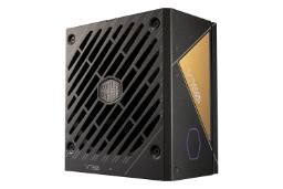 نمای نیمرخ پاور کامپیوتر کولر مستر V750 GOLD I MULTI با توان 750 وات با نمایش فن و لوگو