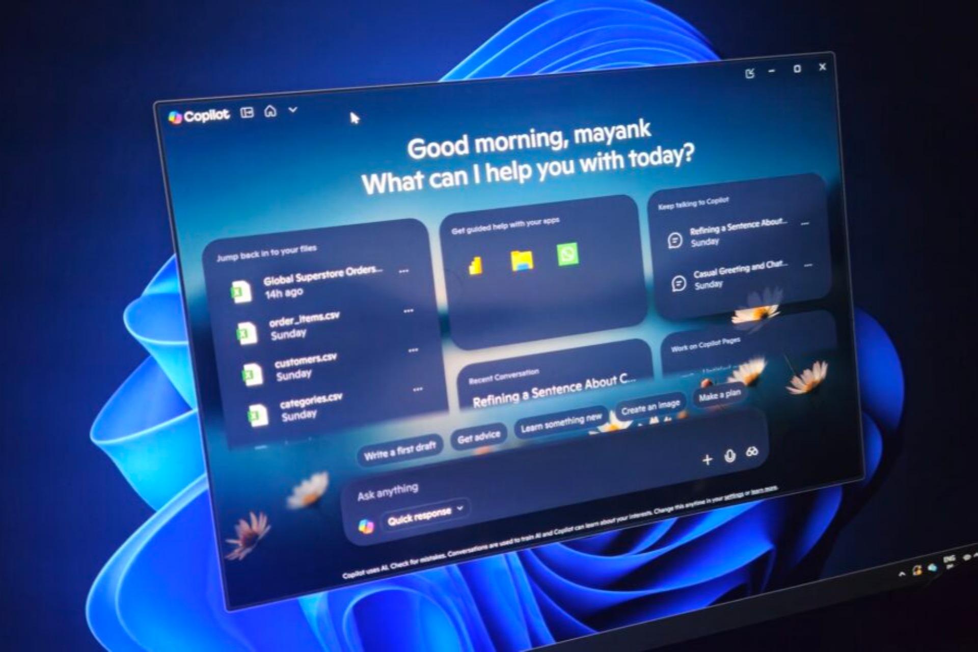 آپدیت جدید اپلیکیشن کوپایلت با الهام از منوی استارت ویندوز