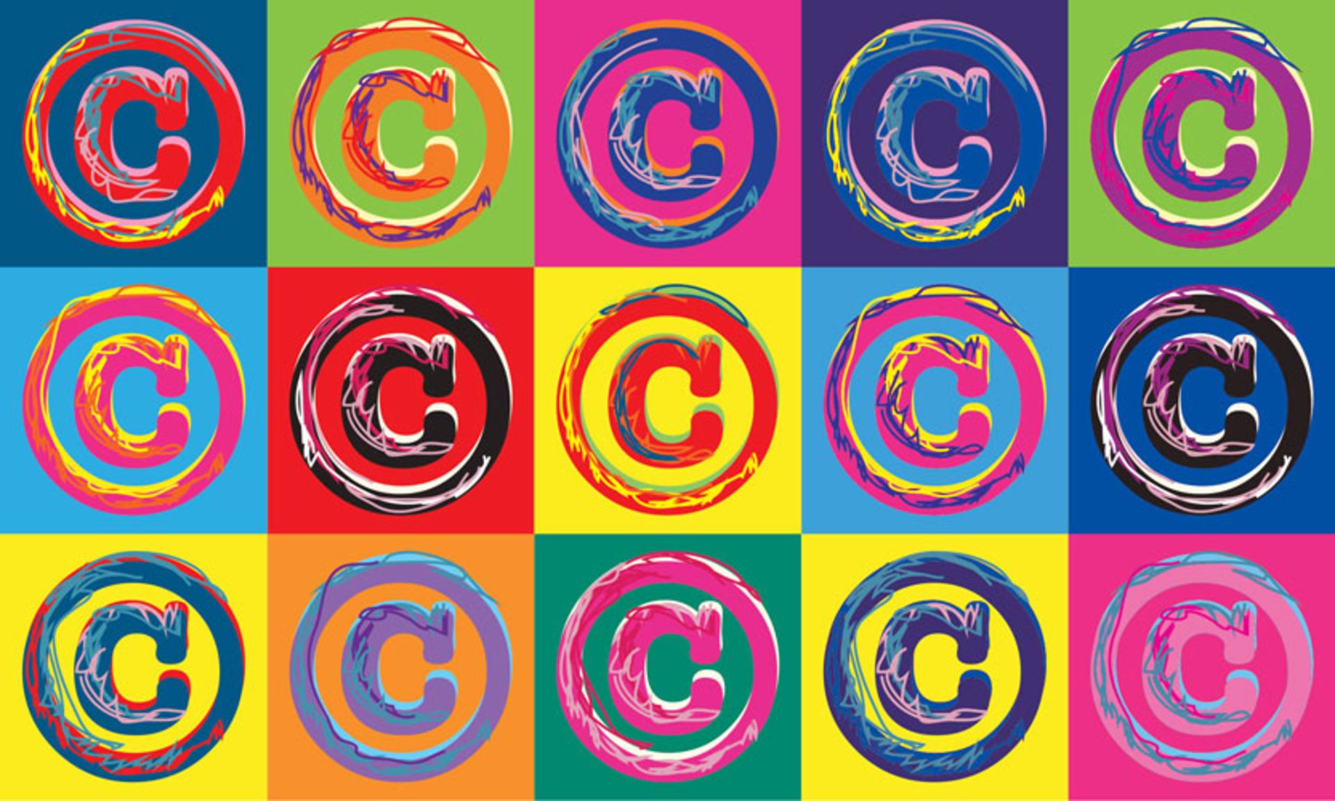 لوگوی رنگی کپی رایت