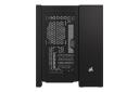 نمای رو به روی کیس کامپیوتر کورسیر 2500D AIRFLOW با نمایش لوگوی پنل جلو رنگ مشکی