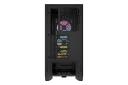 نمای پنل پشت کیس کامپیوتر کورسیر 3000D RGB AIRFLOW با نمایش اسلات های توسعه و منافذ عبور هوا رنگ مشکی