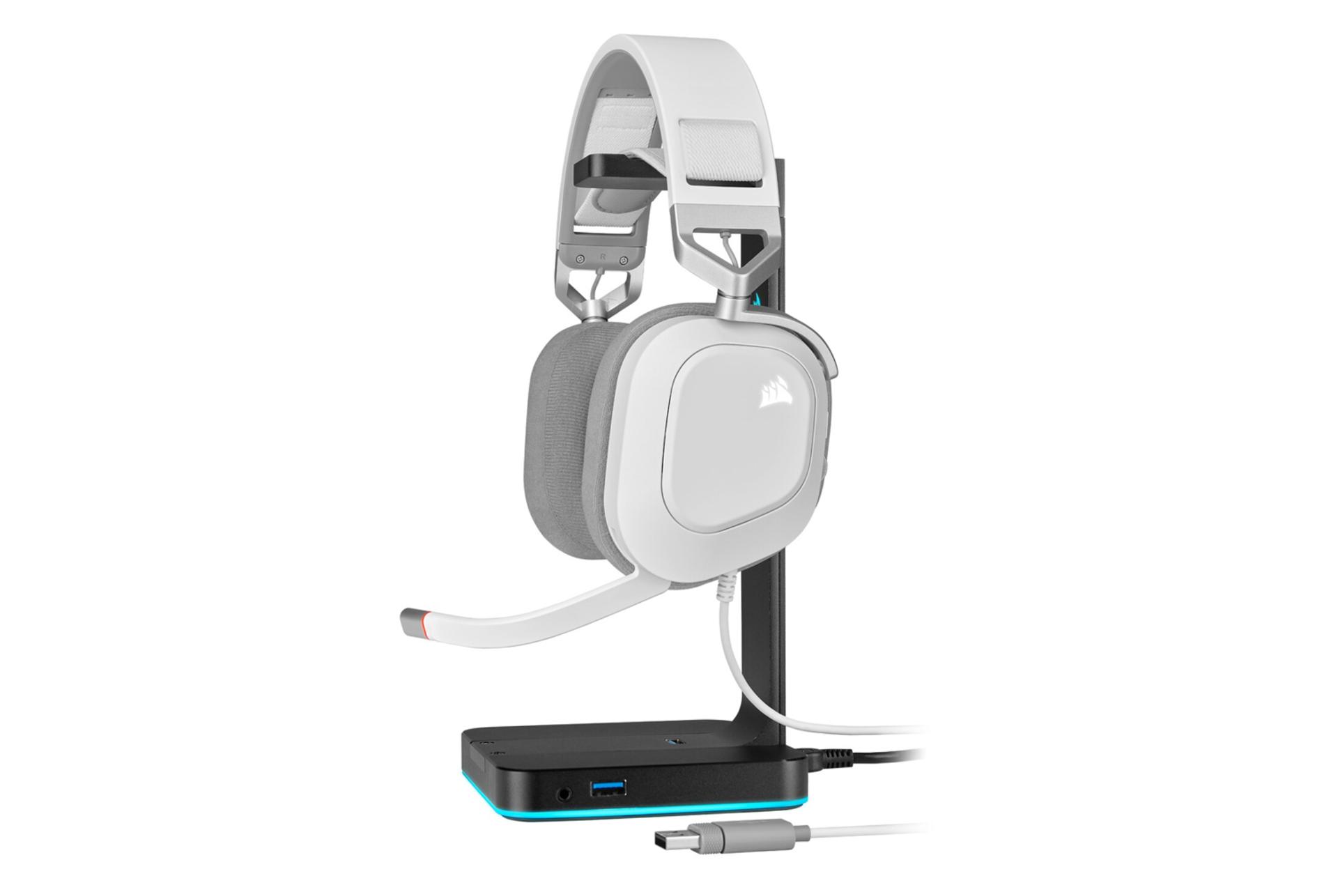 کانکتور و اتصال هدفون کورسیر HS80 RGB
