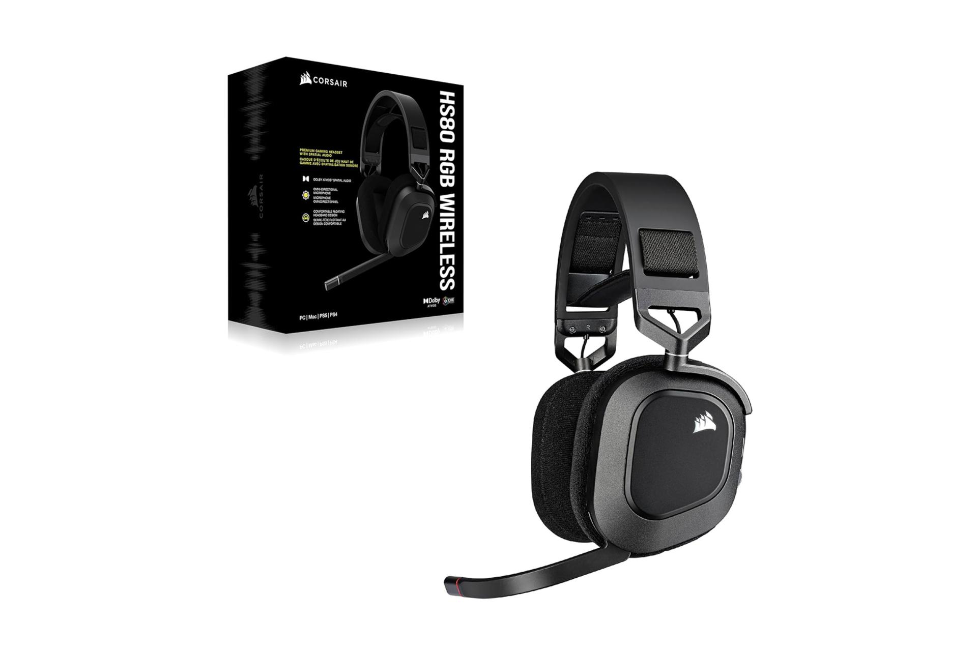 جعبه هدفون کورسیر HS80 RGB Wireless