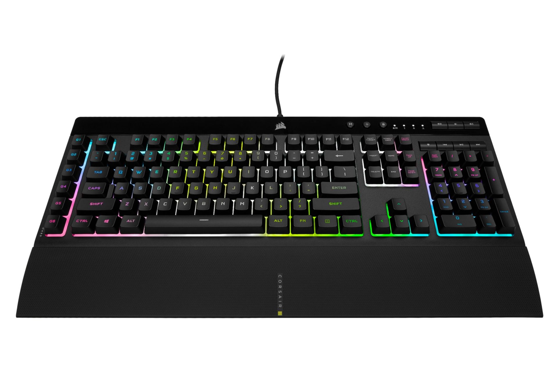ابعاد و اندازه کیبورد کورسیر K55 RGB PRO XT