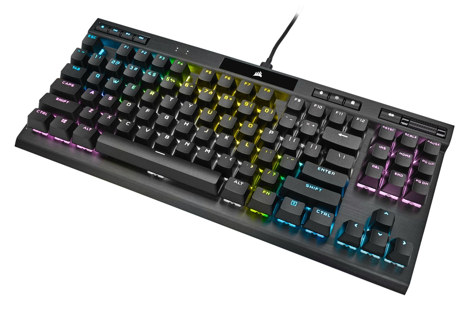 ابعاد و اندازه کیبورد کورسیر K70 RGB TKL