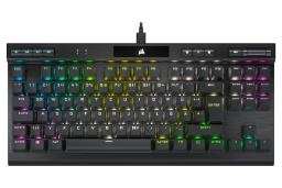 نمای بالا و دکمه های کنترل کیبورد کورسیر K70 RGB TKL