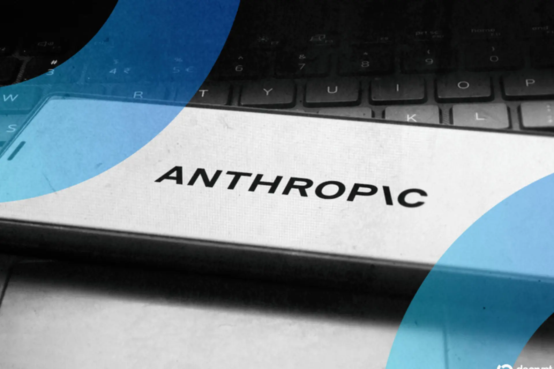 لوگو آنتروپیک / Anthropic روی گوشی موبایل
