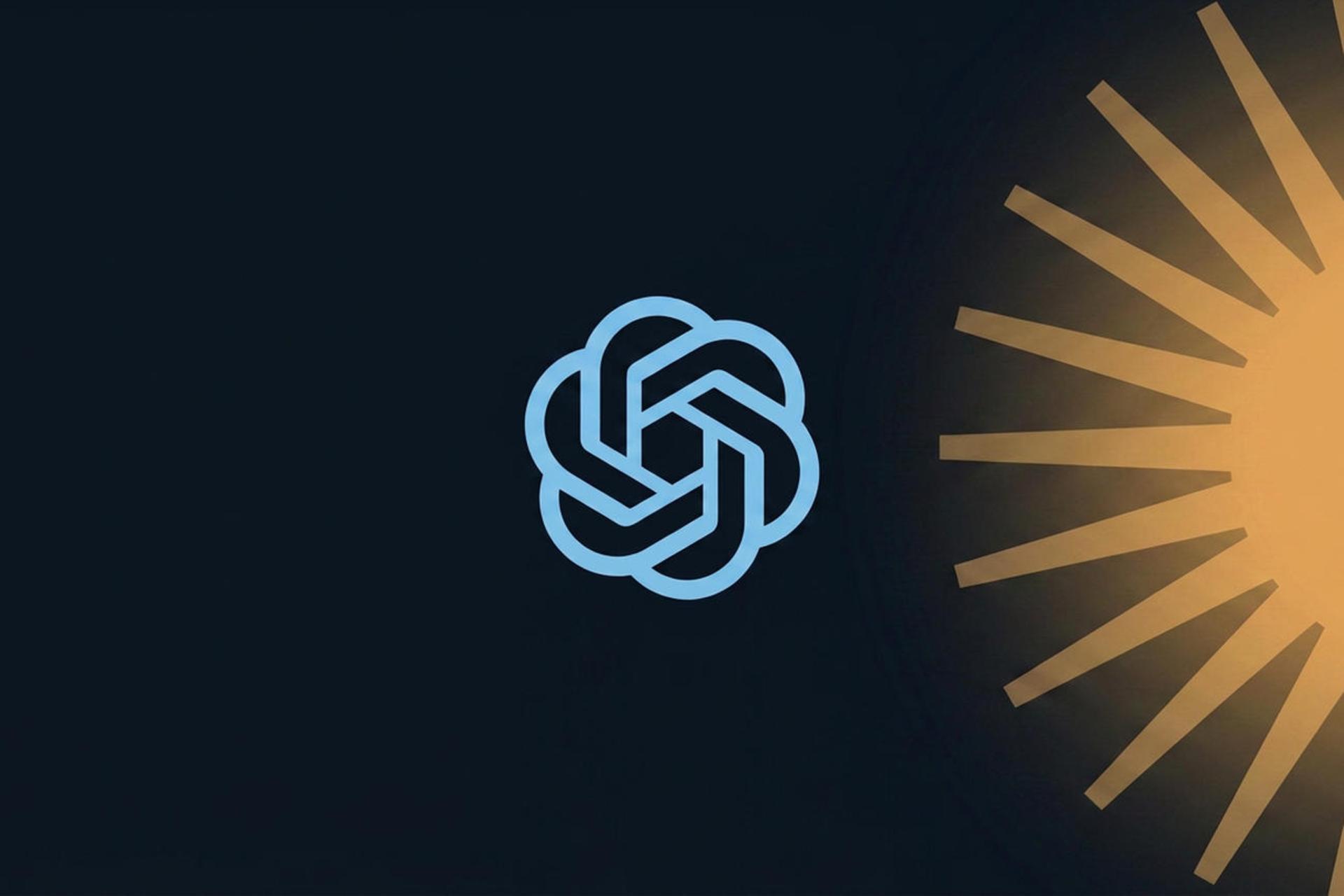 لوگو OpenAI در کنار طرح آفتاب