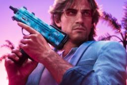شخصیت مرد GTA 6 با سلاح در دست