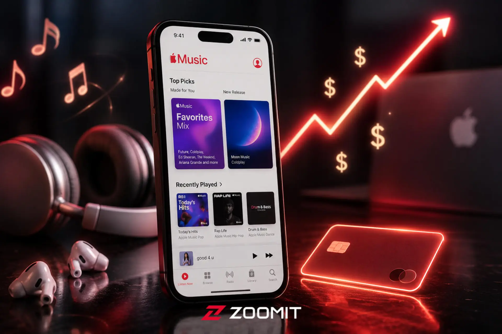افزایش هزینه اشتراک اپل موزیک