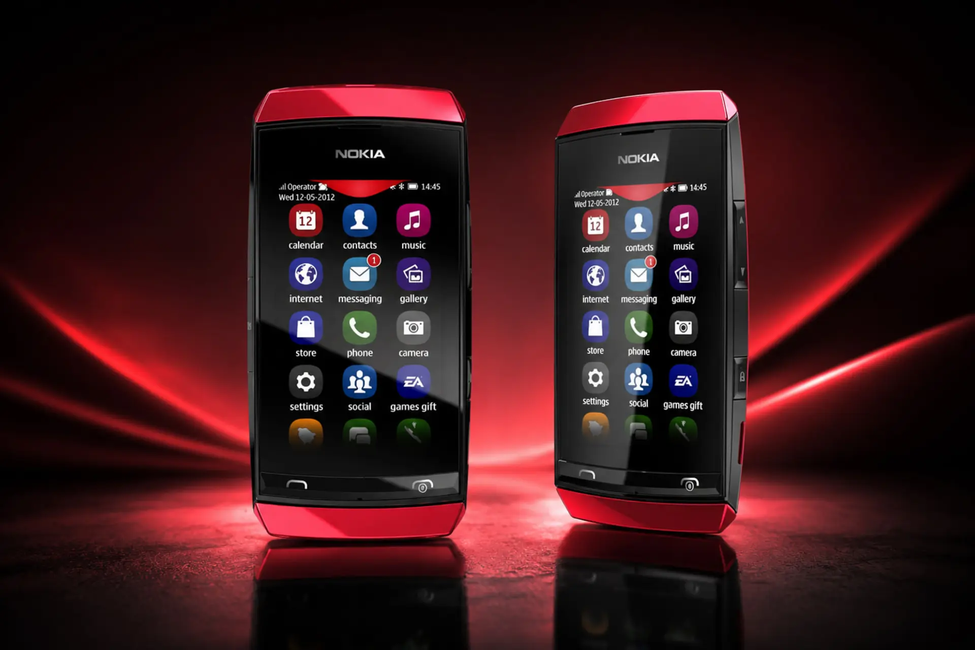 نمای جلو گوشی HMD Asha 305