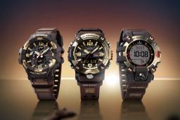 ساعت‌های مچی مدل G-Shock کاسیو با طراحی طلایی و بدنه مشکی