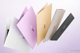 چهار دستگاه لپ‌تاپ هواوی MateBook Pro S در رنگ‌های مختلف