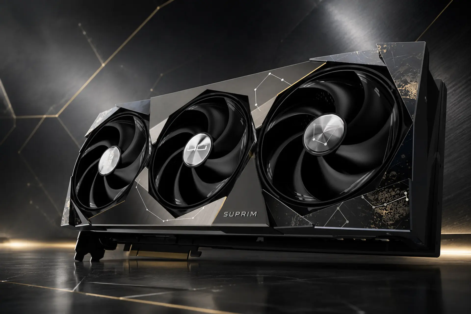 کارت گرافیک MSI مدل SUPRIM با سه فن خنک‌کننده