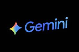 لوگوی رنگی هوش مصنوعی Gemini (Gemini) روی پس‌زمینه سیاه