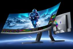 مانیتور خمیده AOC AGON 7 Max با پنل غول‌پیکر و طراحی گیمینگ