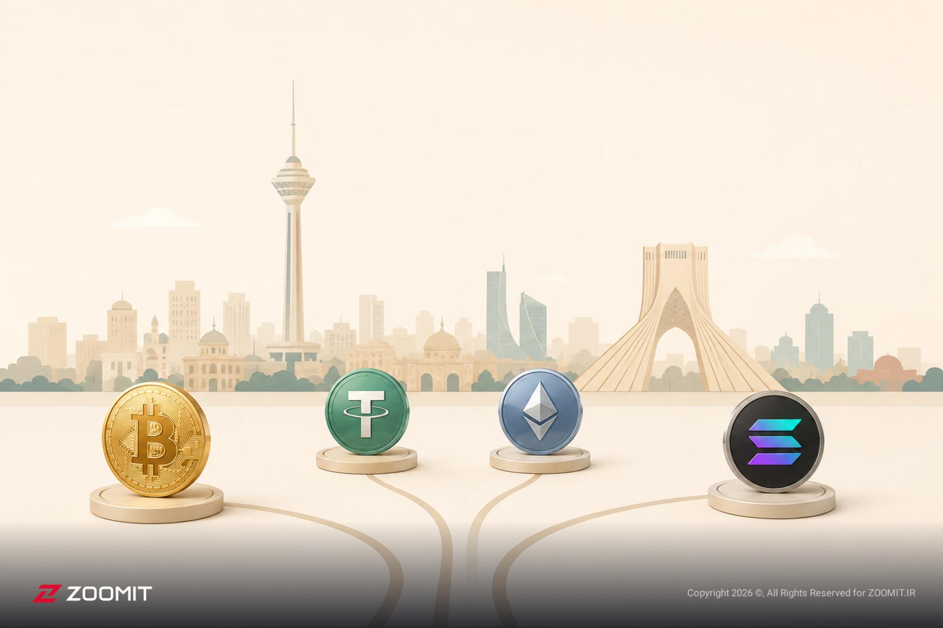 از بیت‌کوین تا سهام اپل و انویدیا؛ صرافی‌های رمزارز ایرانی از خریدوفروش ساده عبور می‌کنند