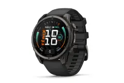ساعت هوشمند گارمین فنیکس ۹ با نمایشگر دیجیتال و بند مشکی