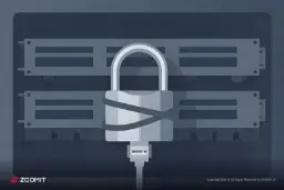 قفل امنیتی روی سرورهای دیجیتال در فضای مجازی