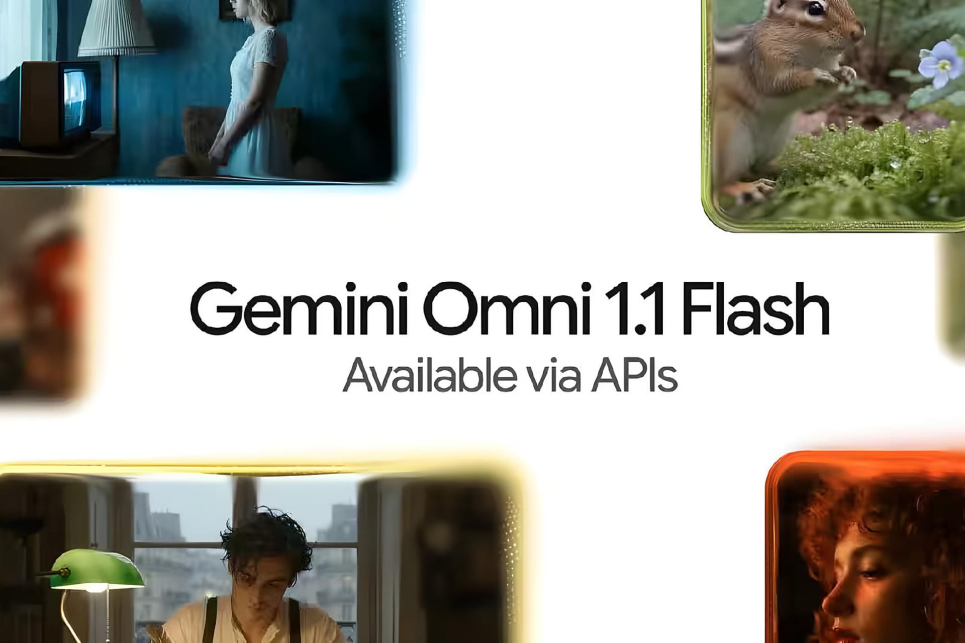 نمای گرافیکی از مدل هوش مصنوعی Gemini Omni 1.1 Flash گوگل