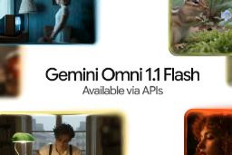 نمای گرافیکی از مدل هوش مصنوعی Gemini Omni 1.1 Flash گوگل