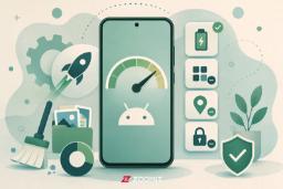 نمایش سرعت و کارایی سیستم عامل اندروید (Android) روی صفحه گوشی هوشمند
