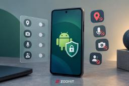 نمادهای امنیتی و کنترل دسترسی به میکروفون و دوربین در گوشی اندروید (Android)