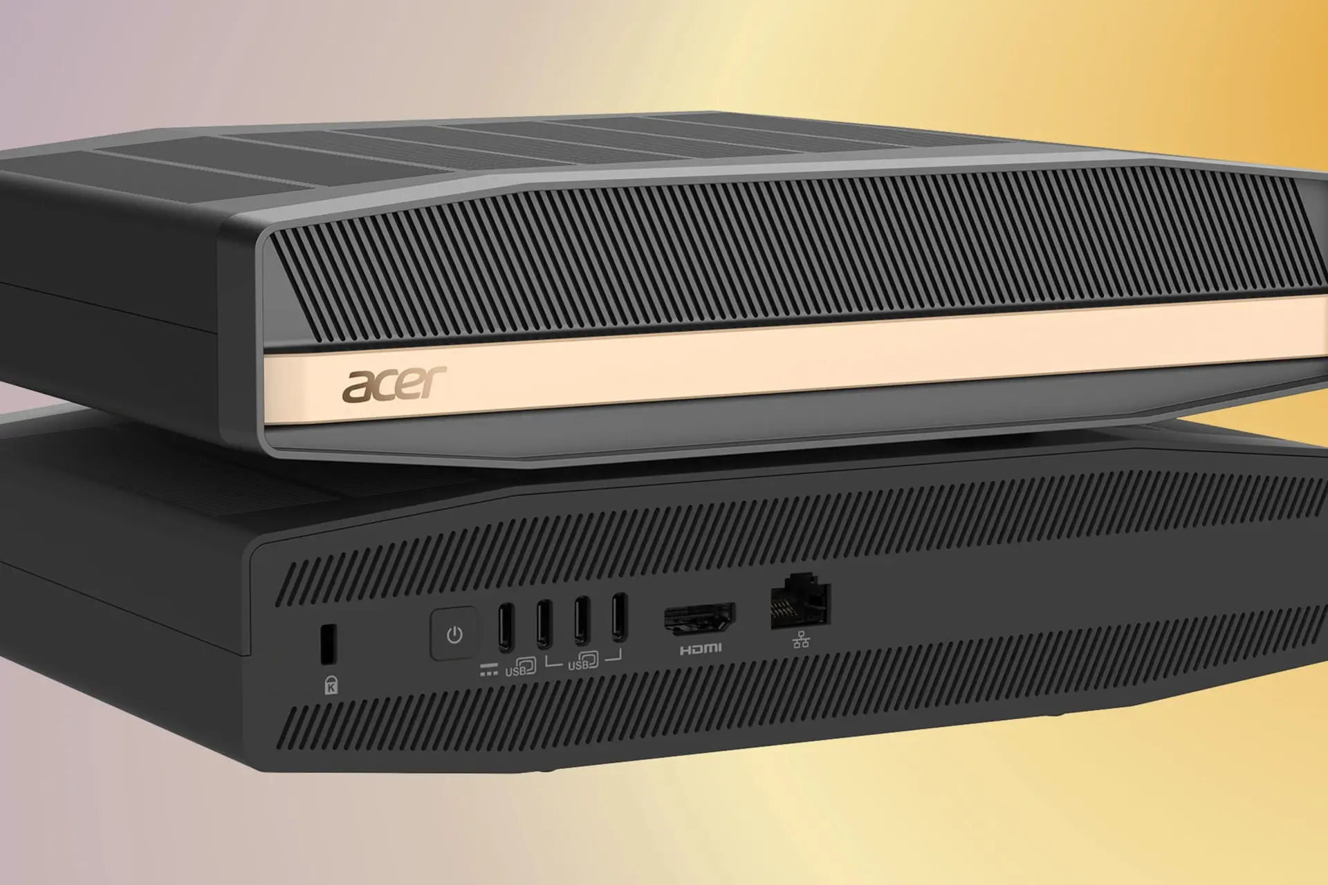کامپیوتر کوچک ایسر RTX Spark با طراحی مدرن و درگاه‌های ارتباطی