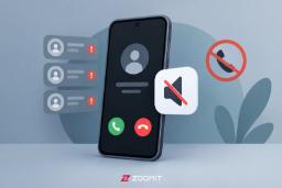 نمایش آیکون بی‌صدا و قطع تماس روی صفحه گوشی اندروید