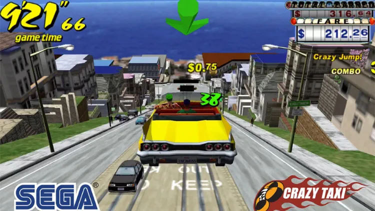 بازی کلاسیک Crazy Taxi