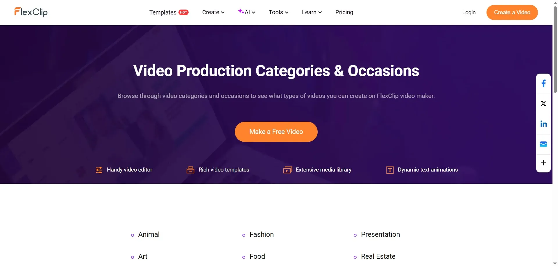 ساخت تصویر در Flexclip