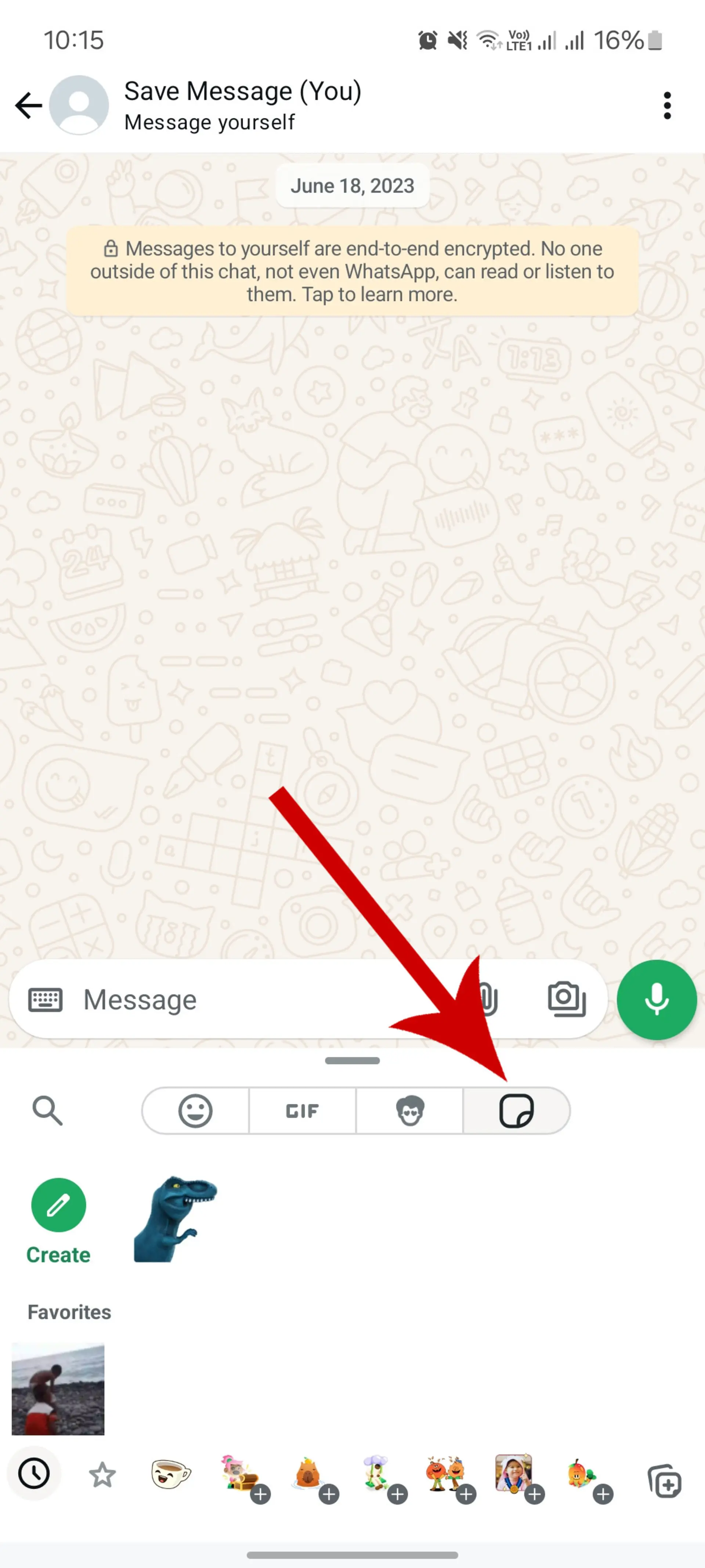 بخش ایموجی‌ها و استیکرهای واتساپ
