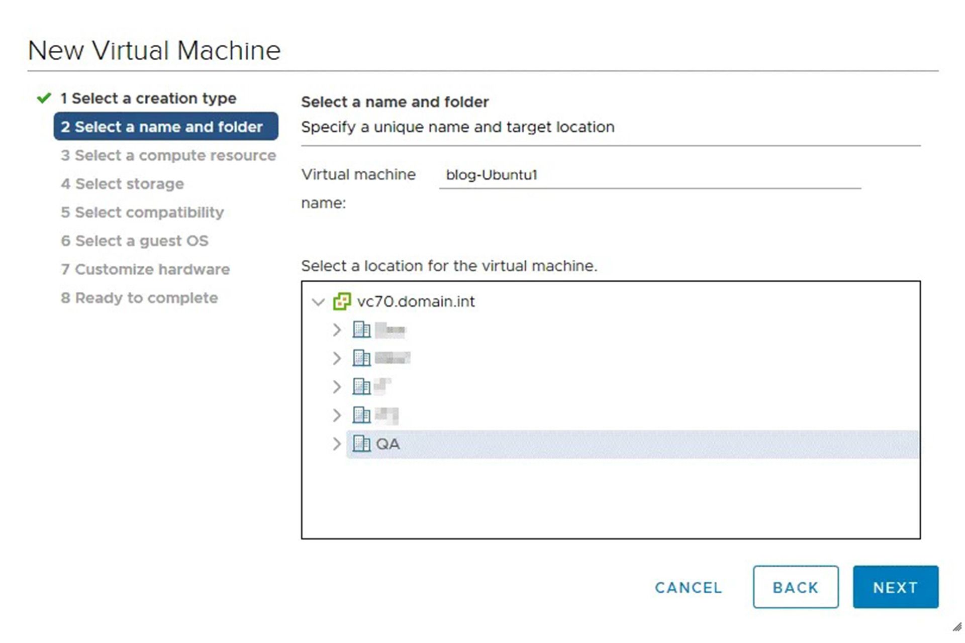 ساخت سرور مجازی با استفاده از VMware vSphere Client مرحله چهارم