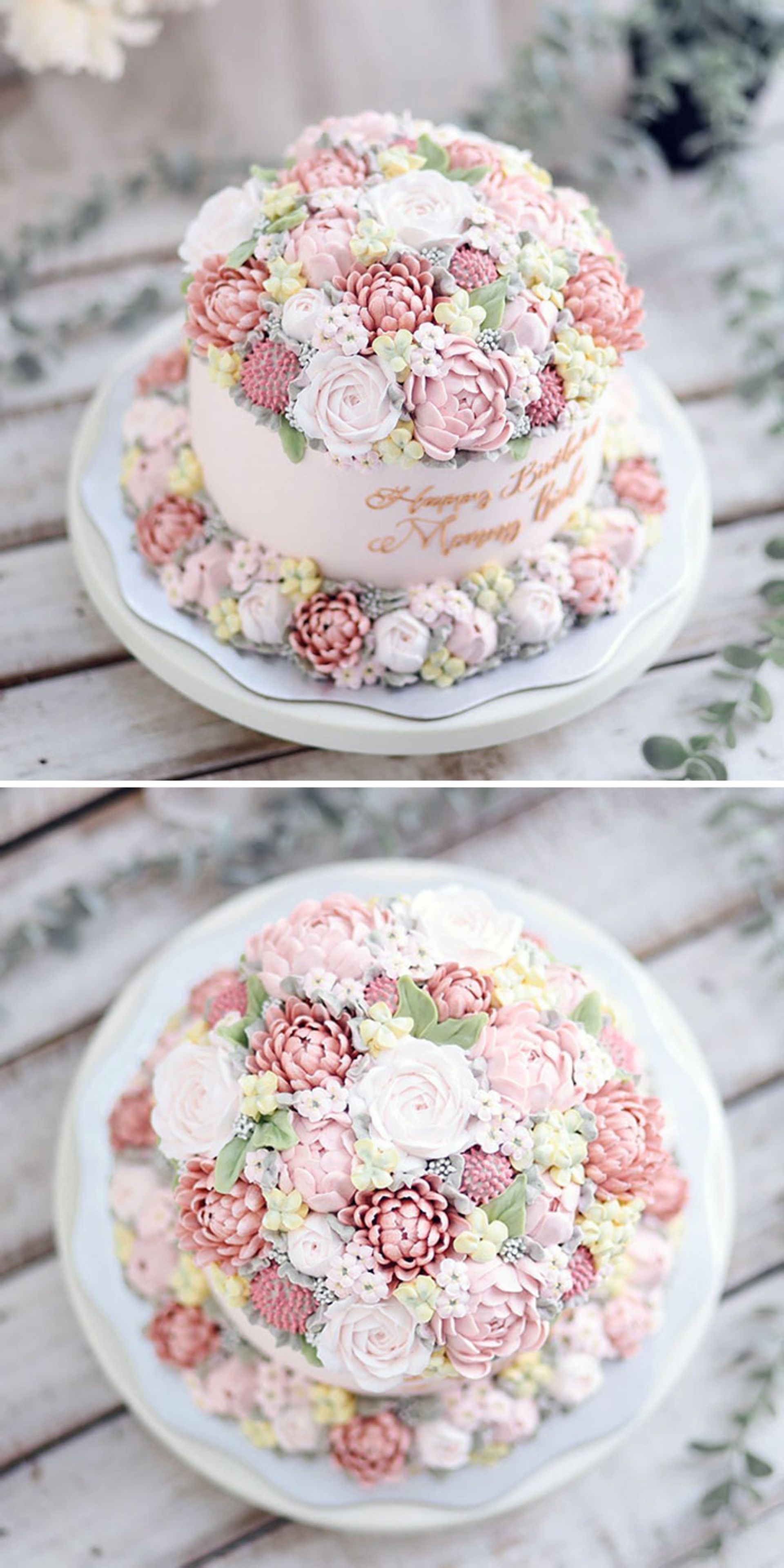 کیک گل و شکوفه