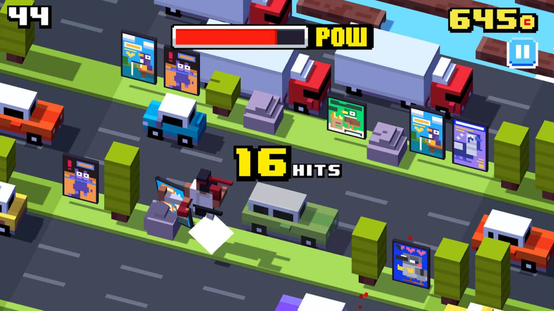 بازی crossy road