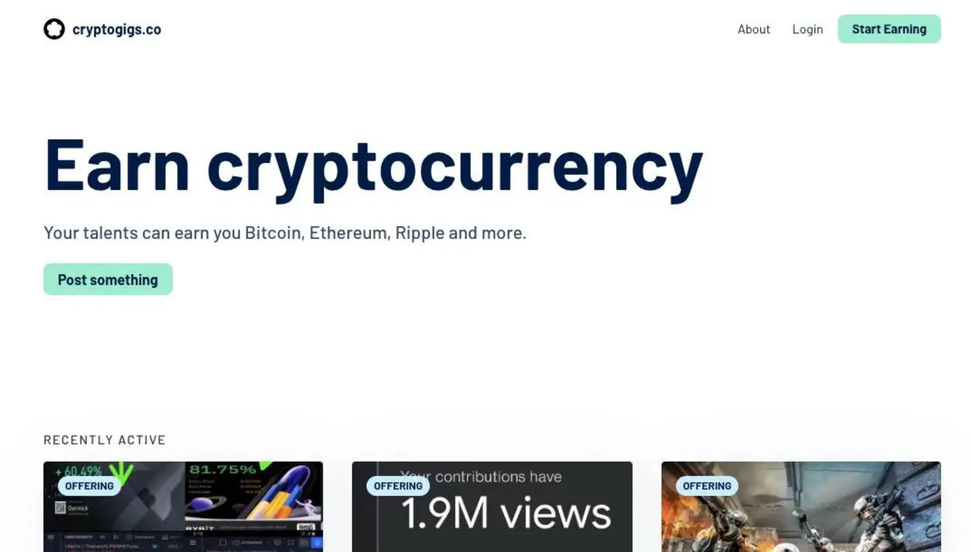 وب سایت CryptoGigs