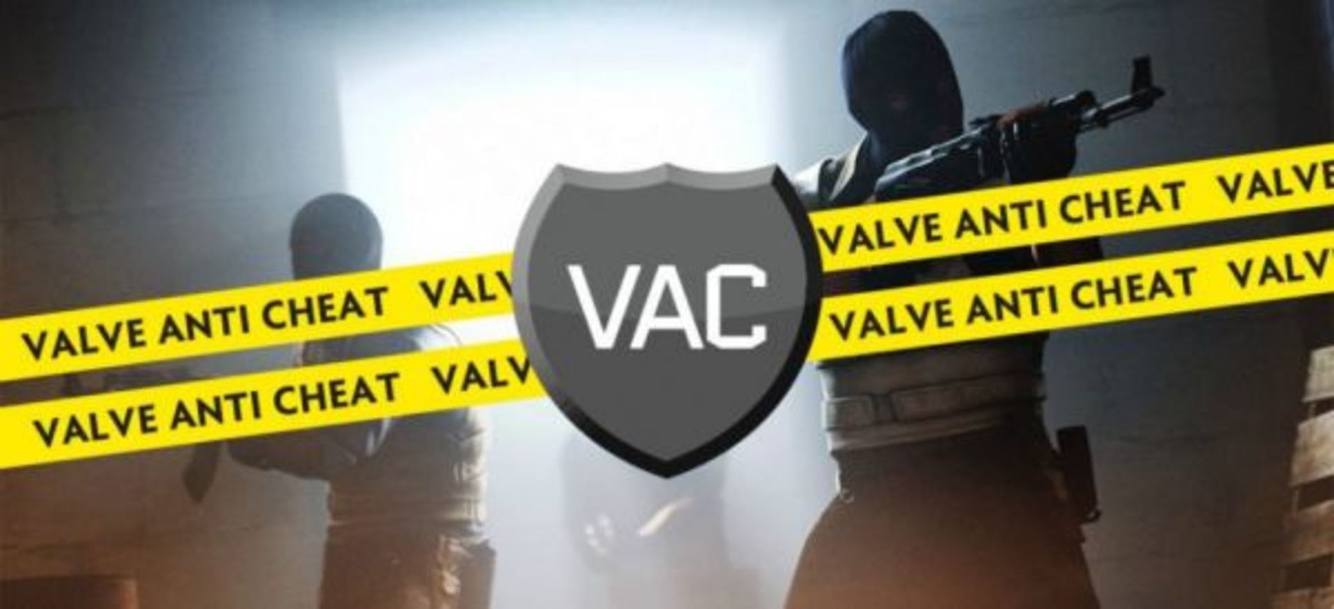 لوگوی نرم‌افزار ضدتقلب VAC روی بازی کانتراسترایک