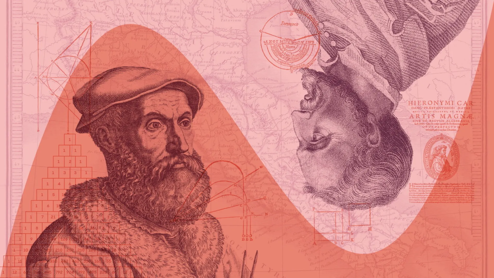 نیکولو فونتانا (تارتالیا) و جرلامو کاردانو ریاضی‌دانانی که راه‌حل معادلات درجه سه را کشف کردند