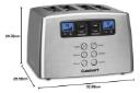 ابعاد و اندازه توستر کوزین آرت CPT-440