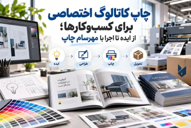 چاپ کاتالوگ اختصاصی برای کسب‌وکارها؛ از ایده تا اجرا با مهرسام چاپ