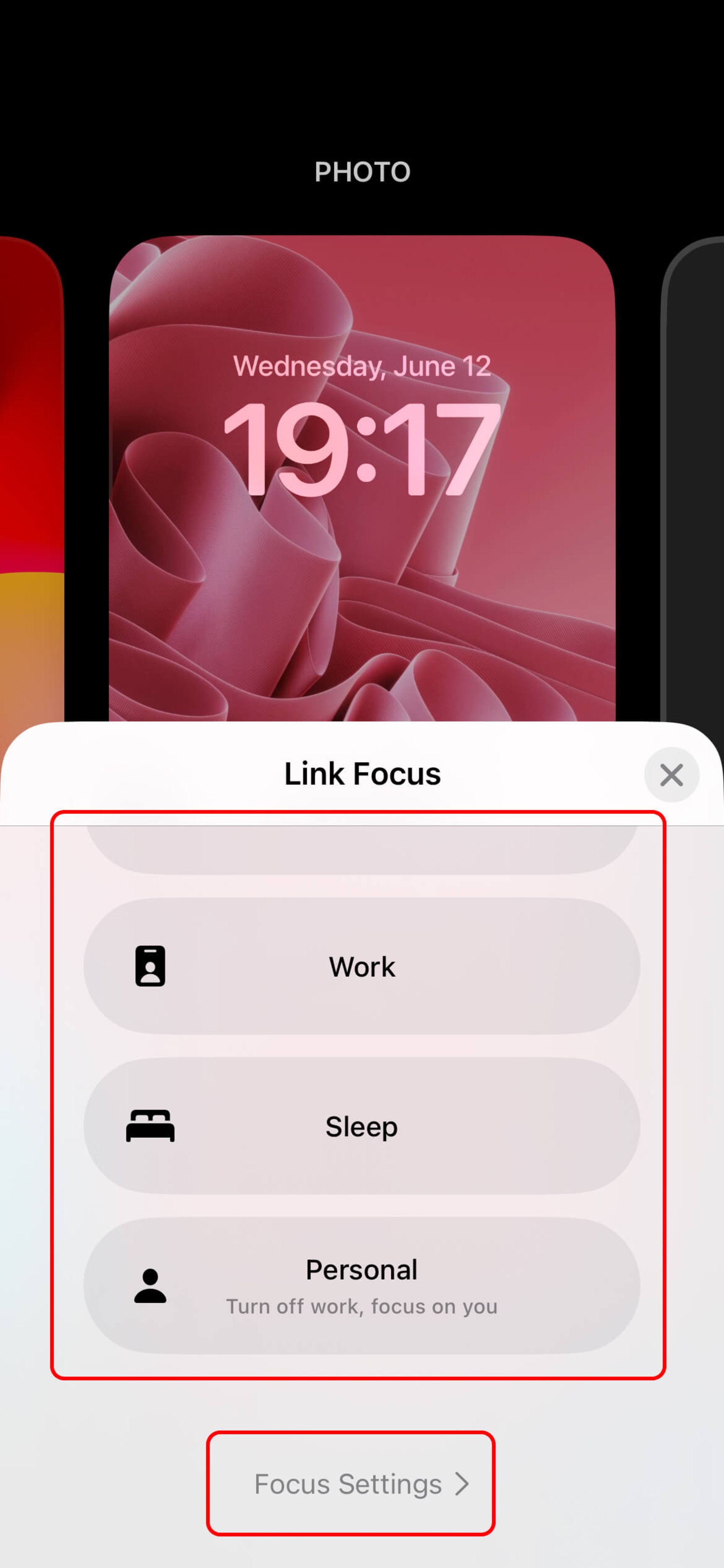 بخش Link Focus برای شخصی سازی صفحه قفل آیفون