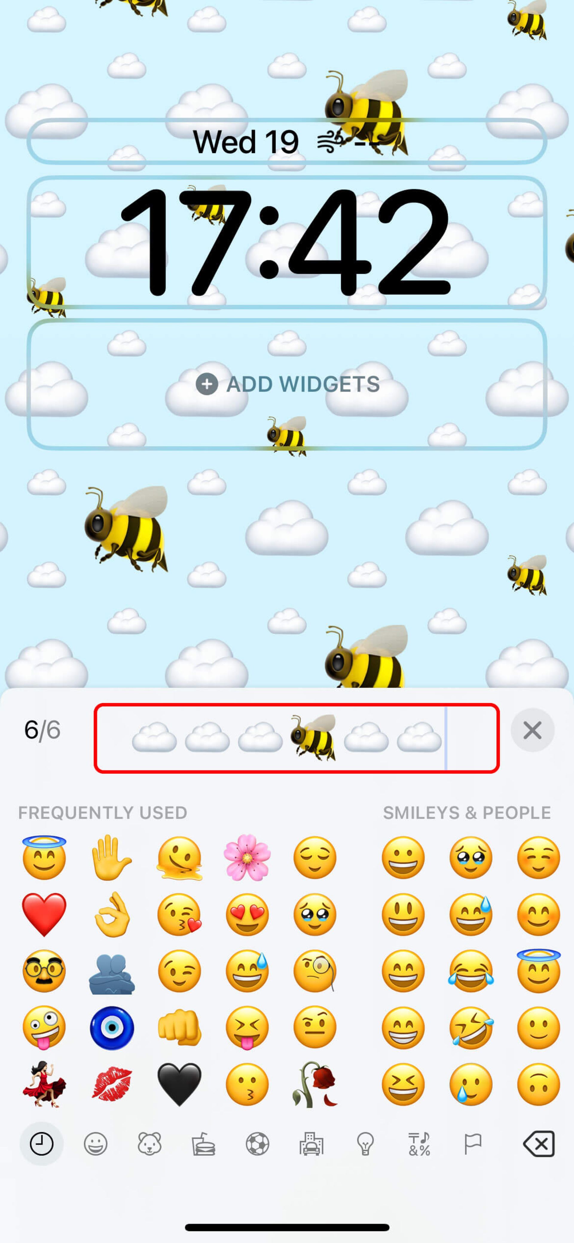 اضافه کردن ایموجی به تصویر پس زمینه آیفون