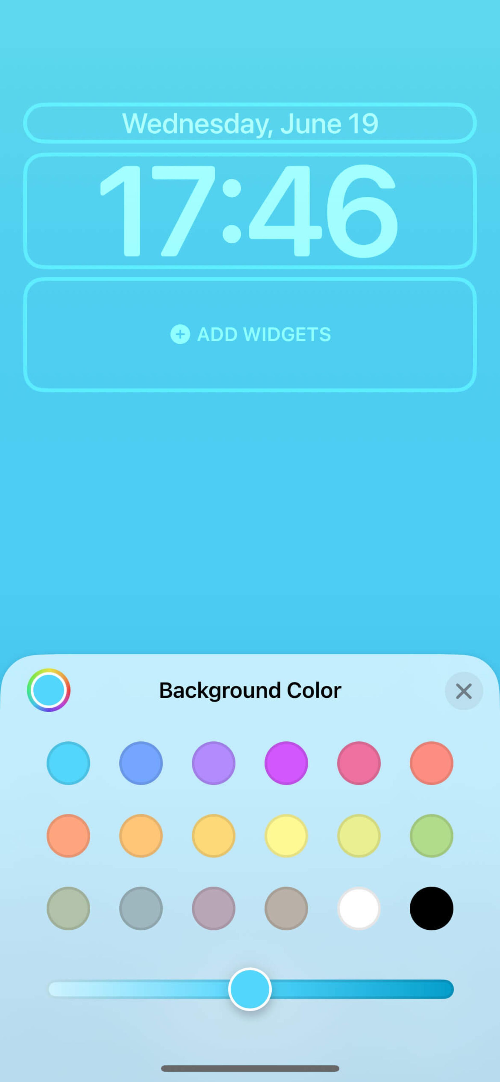 تغییر رنگ تصویر پس زمینه آیفون